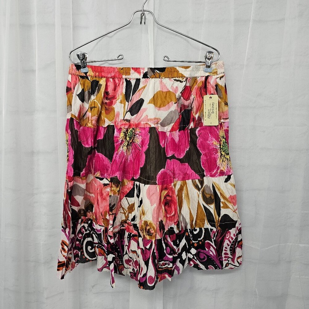 Allison Brittney Skirt Pink Fairy Floral Whimsical Cottage S NWT - Picture 11 of 11